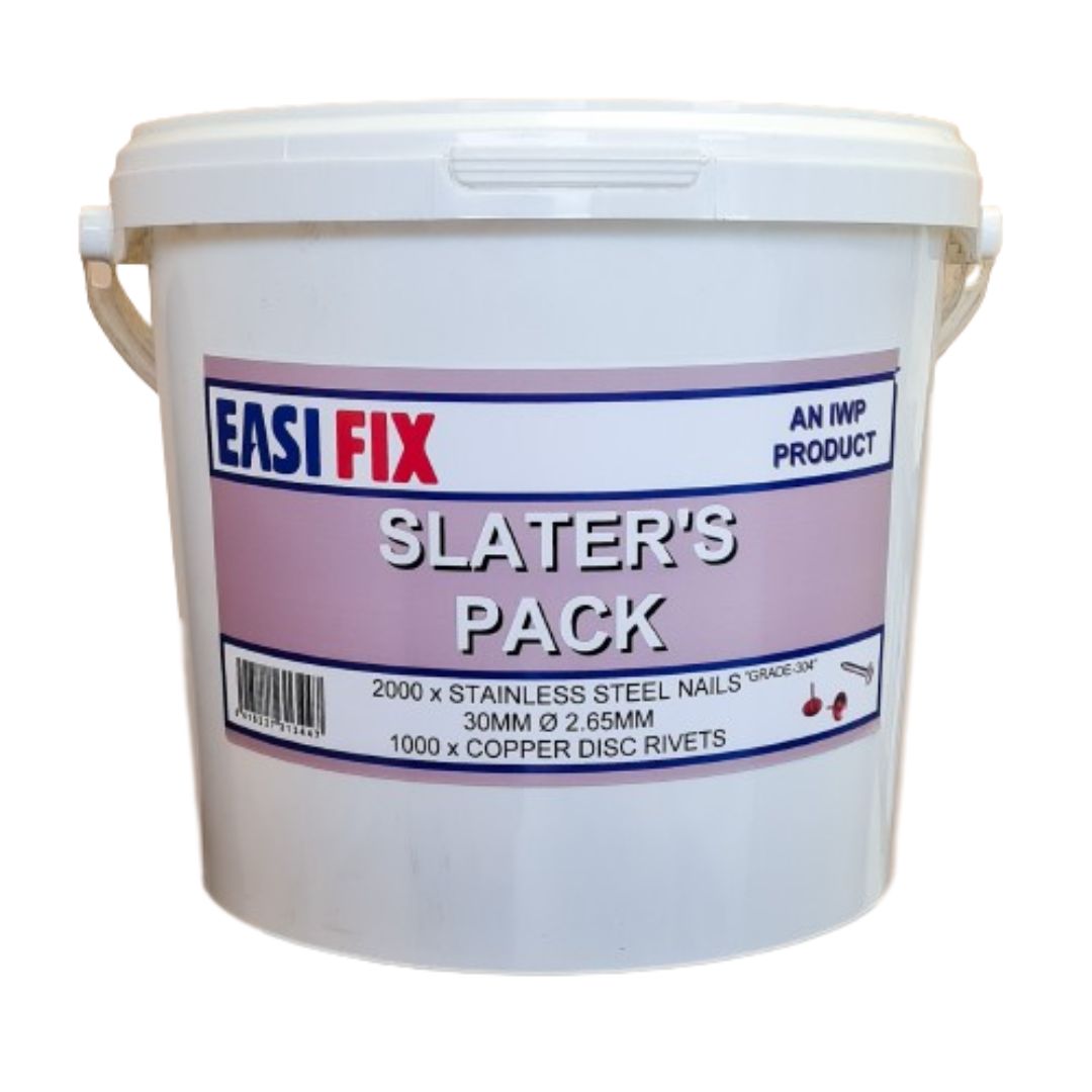 EasiFix Slater Packs 2000 Stainless Steel Nails + 1000 Crampions